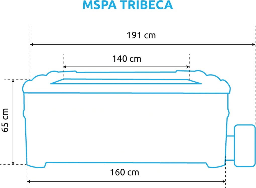 Mspa | Vírivý bazén MSPA Tribeca F-TR062W | 11400268
