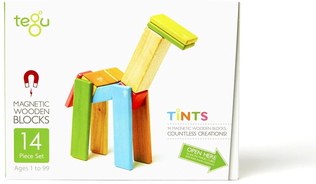 Magnetická stavebnica TEGU Tints - 14 dielov