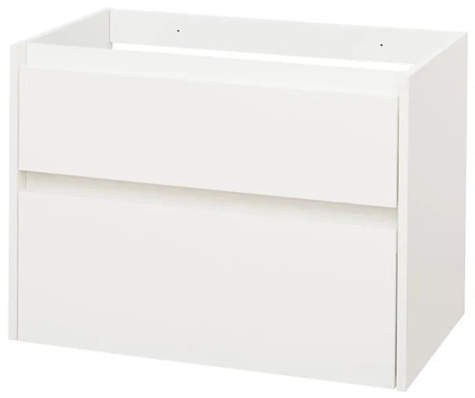 Mereo, Opto, kúpeľňová skrinka 81x46x58 cm, biela lesklá, MER-CN911S