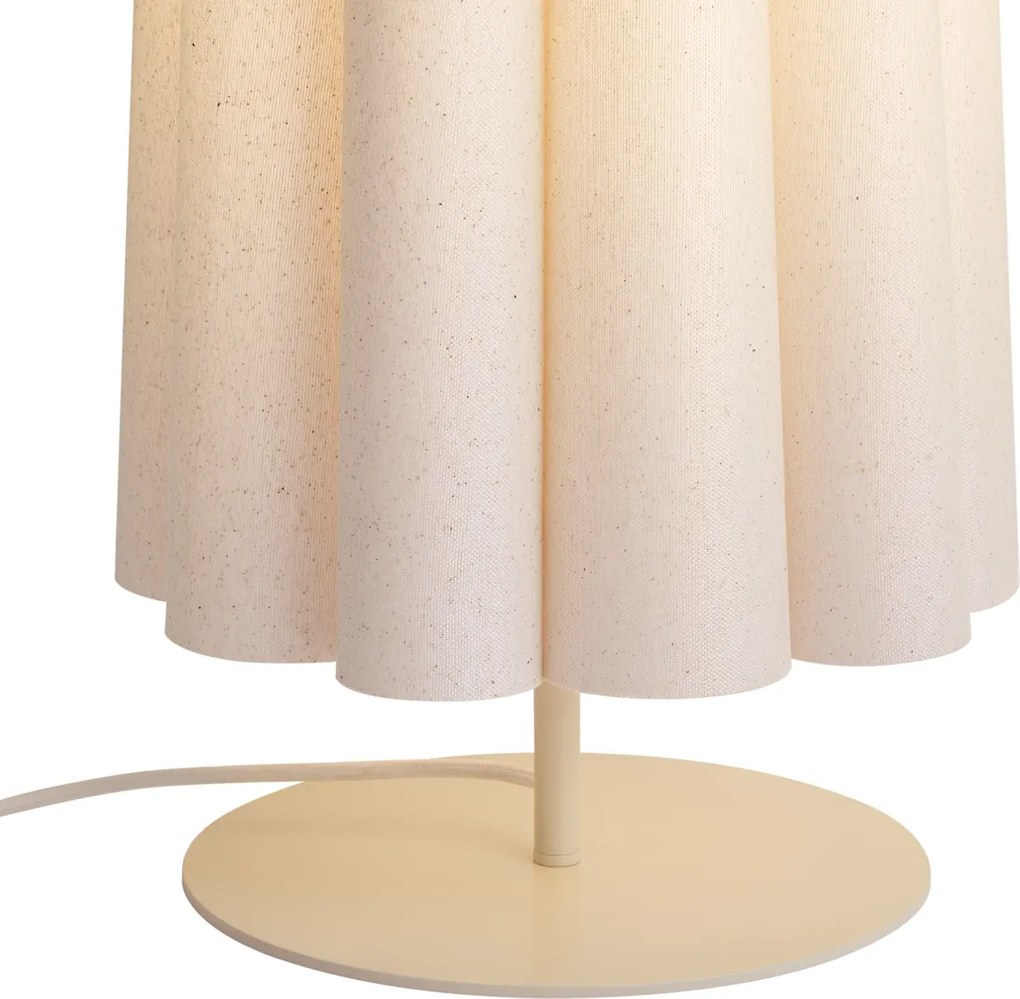 Japandi stojaca lampa béžová s látkovým tienidlom 95 cm 2-svetelná - Jenni