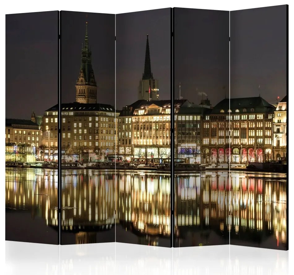 Artgeist Paraván - Night in Hamburg II [Room Dividers]