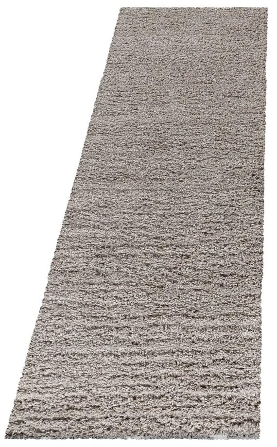 Svetlohnedý behúň 80x250 cm Fluffy – Ayyildiz Carpets