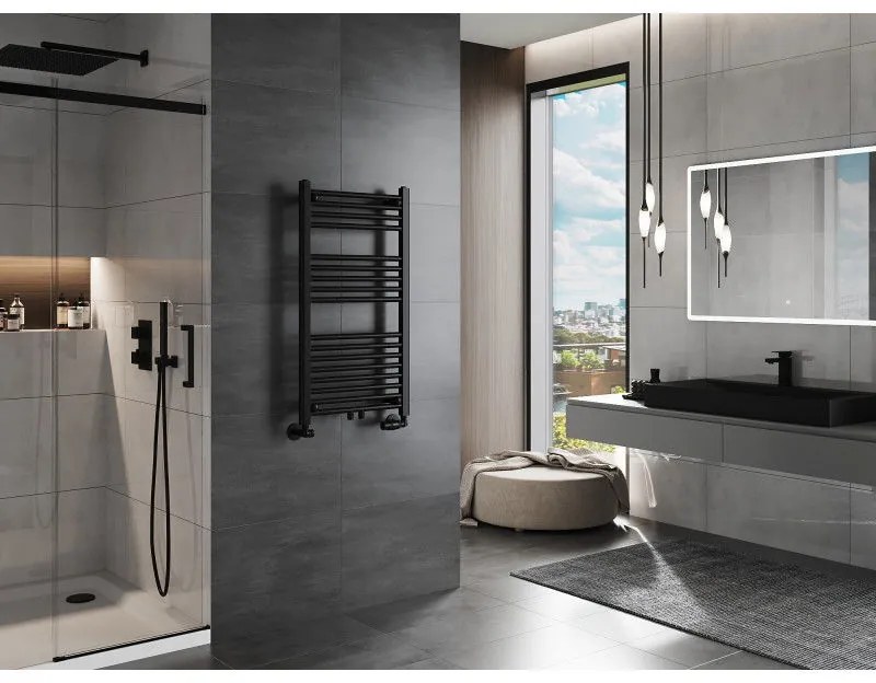 Mexen Mars, vykurovacie teleso 900 x 500 mm, 370 W, čierna, W110-0900-500-00-70