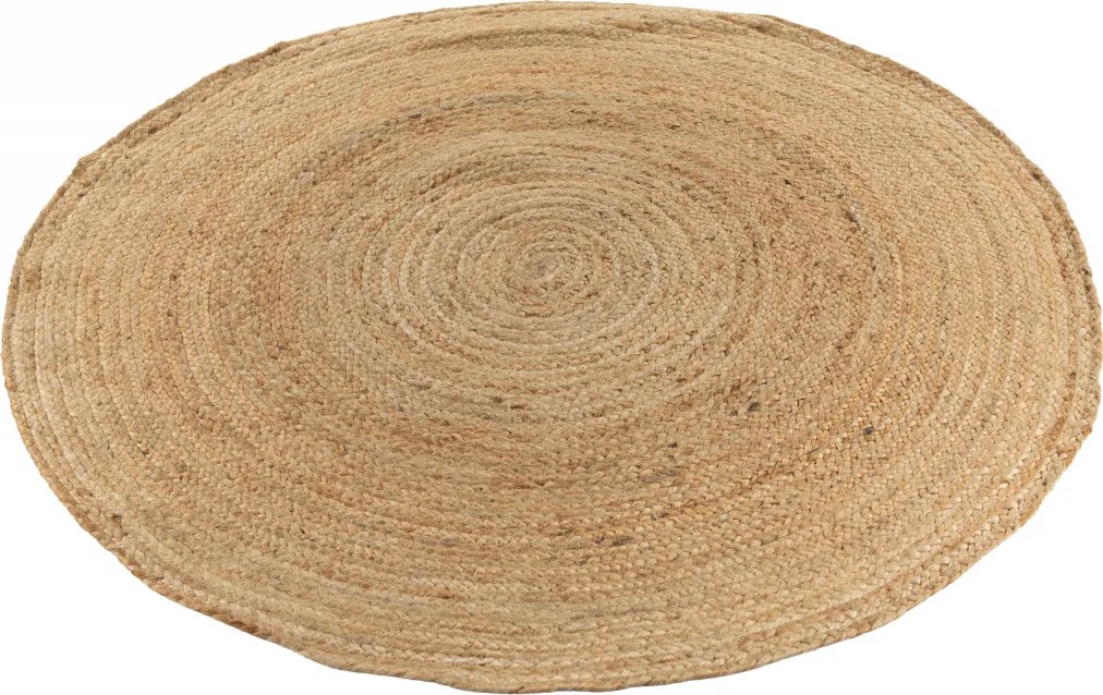 TA Koberec 704 HNEDÁ OKRÚHLA JUTA Rozmer: 160x160 cm