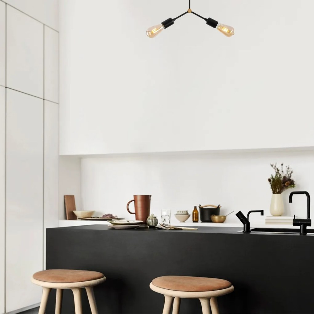 Stropné svietidlo SPARROW II čierne