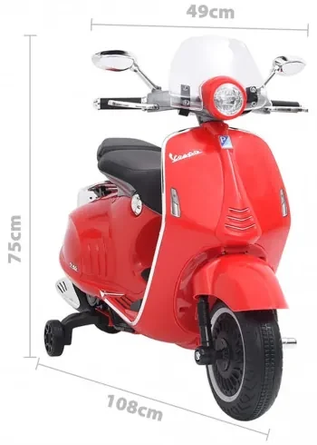 vidaXL Elektrický scooter Vespa GTS300 červený-