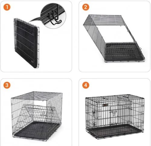 Prepravná klietka 92,5 x 57,5 x 64 cm FEANDREA PPD36BK