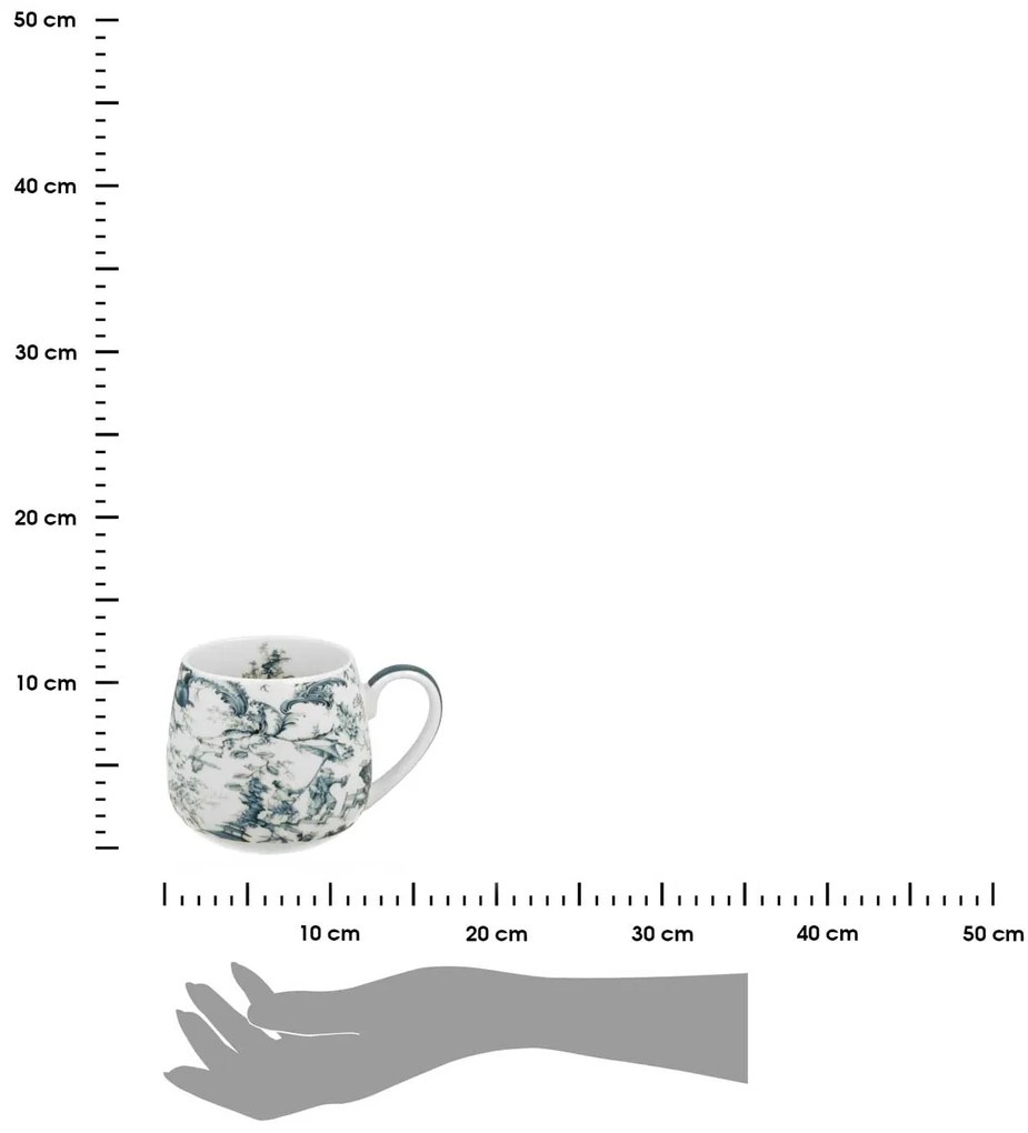 Porcelánový hrnček Orient Blue 430 ml