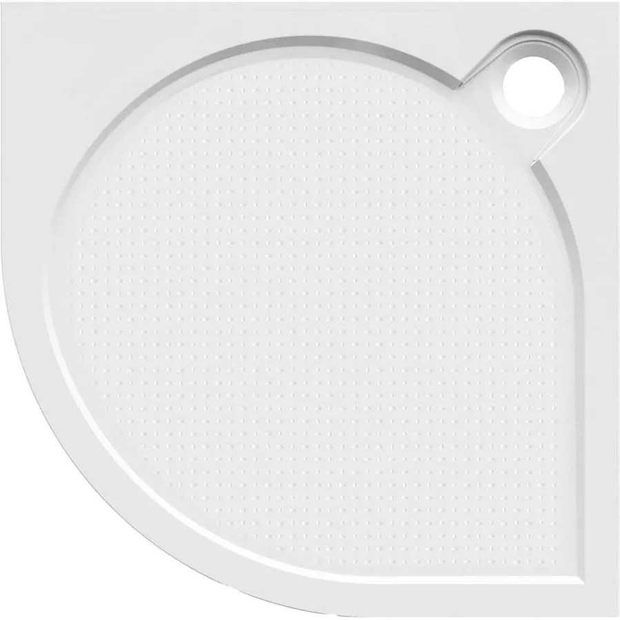 Gelco, ARCA sprchová vanička z liateho mramoru, štvrťkruh, 80x80x3 cm, R550, PA558