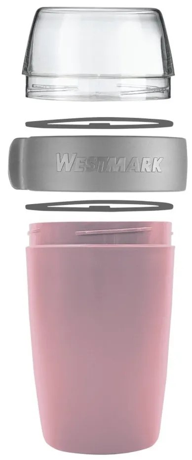 Westmark Dvojdielna dóza na desiatu, 700 ml, ružová, S