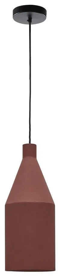 Závesné svietidlo v terakotovej farbe s kovovým tienidlom ø 15 cm Peralta – Kave Home