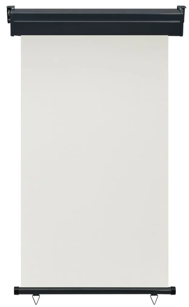 vidaXL Bočná markíza na balkón 100x250 cm, krémová