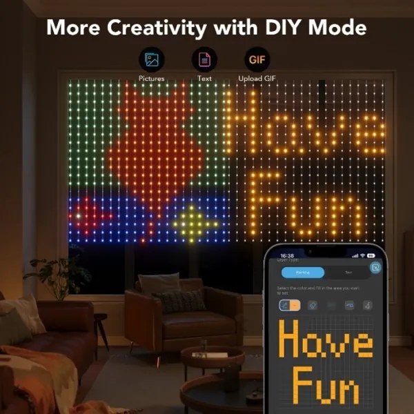 Govee - LED RGB Stmievateľná dekoračná reťaz LED/15W/230V IP65 Wi-Fi