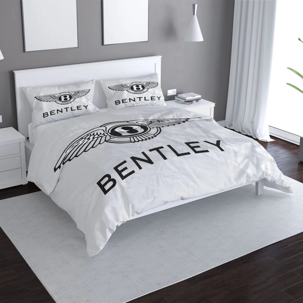 Sablio Obliečky Bentley na bielej - 140x200 / 90x70