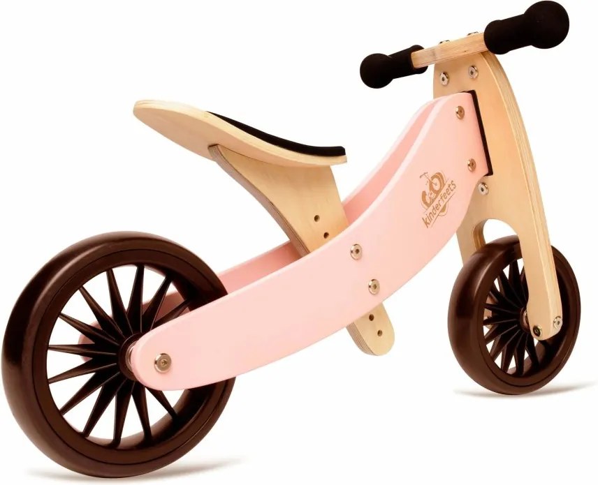 Drevené balančné odrážadlo Tiny Tot Plus 2v1 ružová