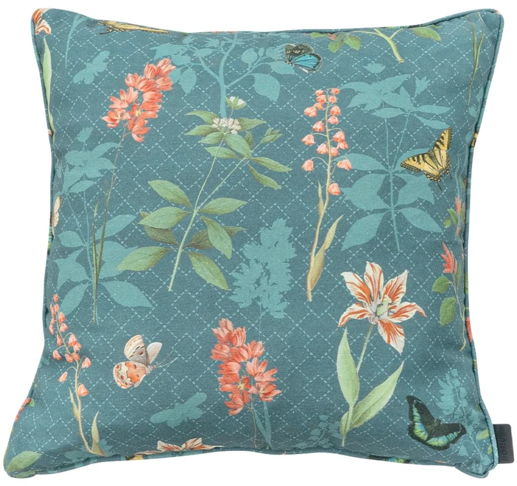 Dekoračný vankúšik MADISON PIPING 50x50 cm, modrý