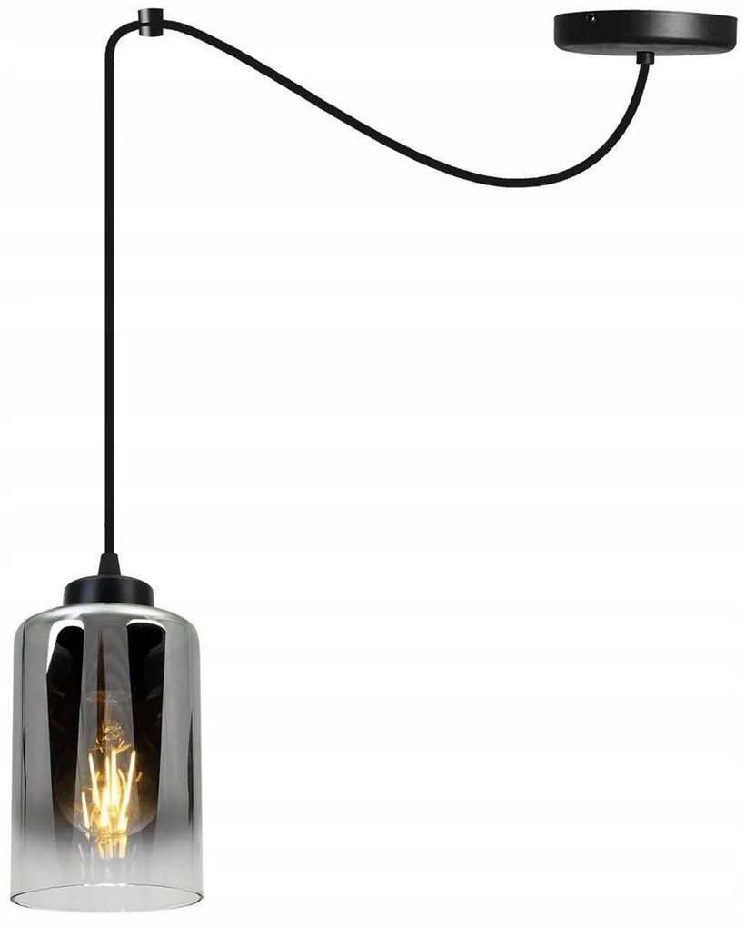 Závesné svietidlo Hella Spider, 1x sklenené tienidlo (výber z 3 farieb)