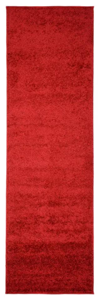 Kusový koberec Shaggy Parba červený atyp 80x200cm
