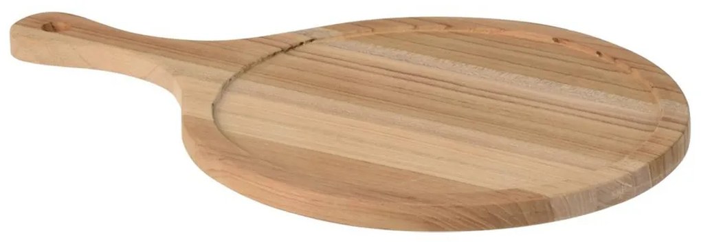 Excellent Houseware Doska na krájanie Teak, teakové drevo, (FI) 37 cm