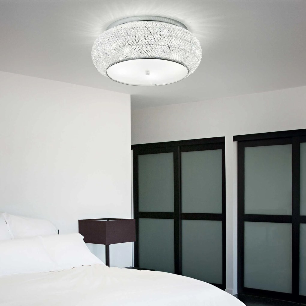 Krištáľové svietidlo IDEAL LUX Pasha PL10 Cromo 100746