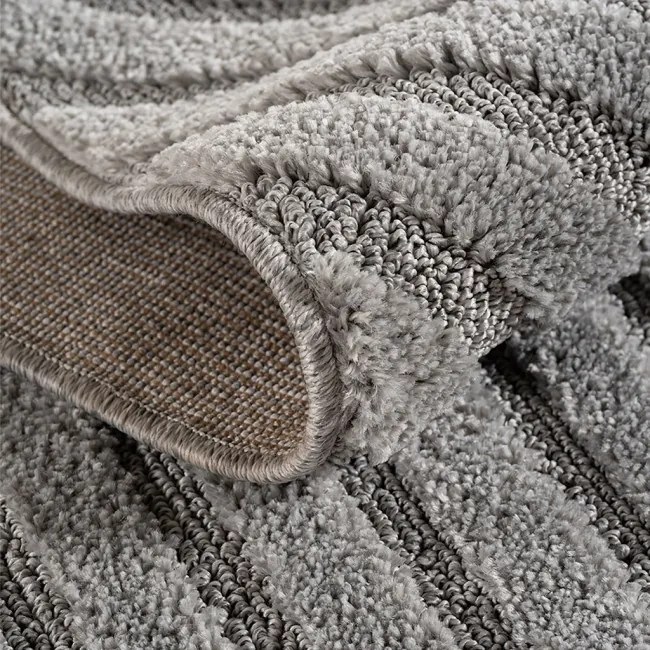 Koberec Modern ART 3D sivý kruh