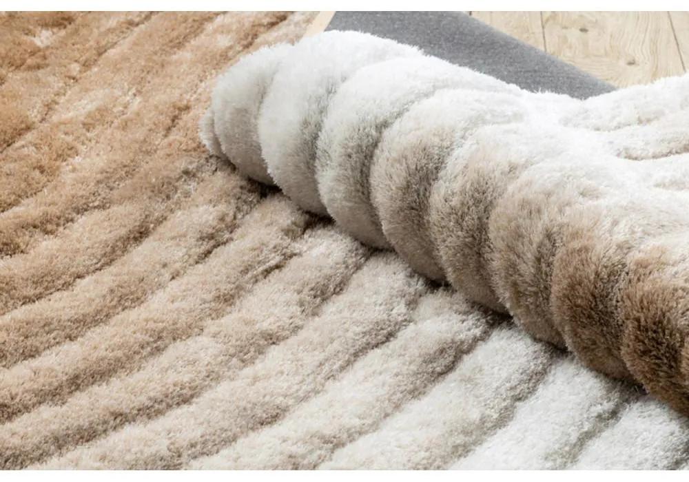 Luxusný kusový koberec shaggy Monet béžový 160x220cm
