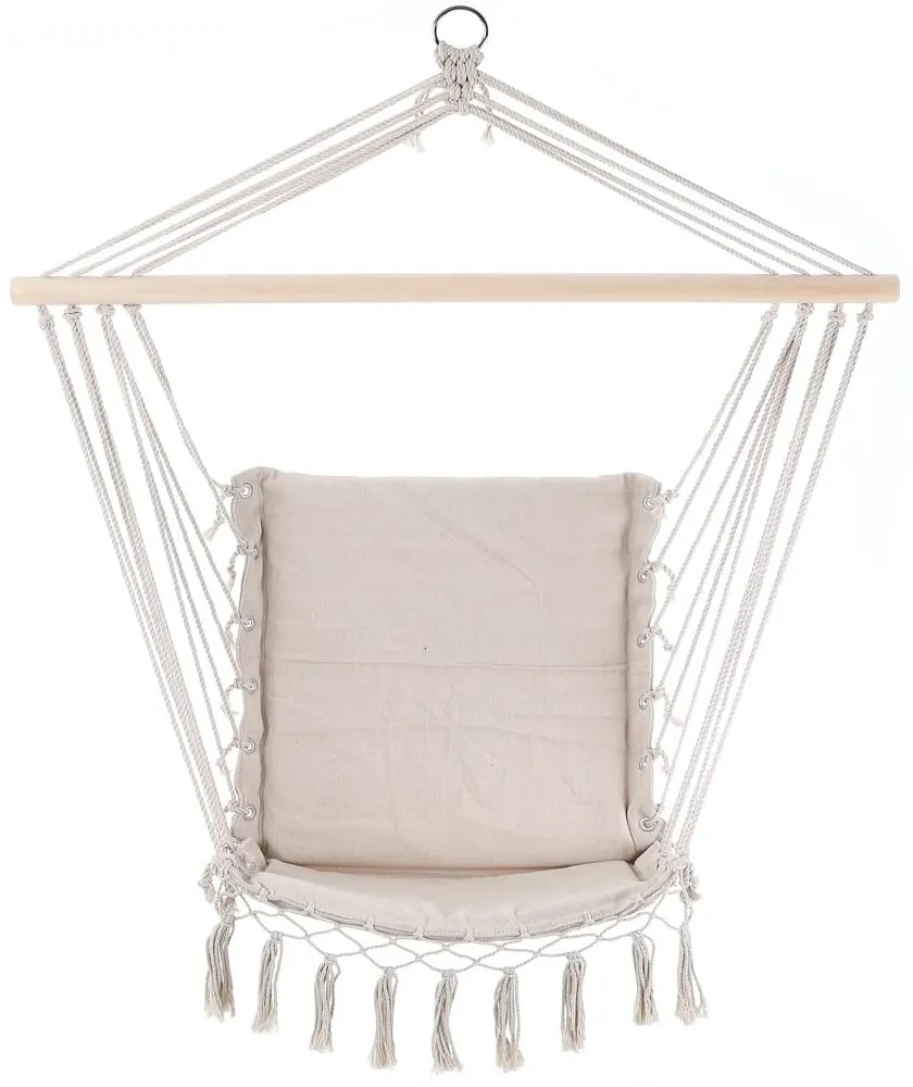 Detex Závesné kreslo BOHO s vankúšmi, Ø61cm, béžová
