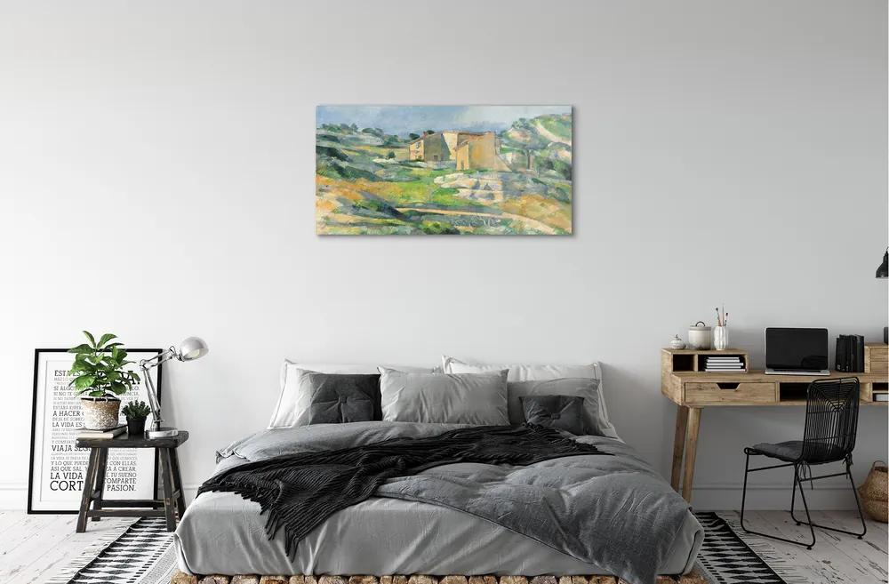 Obraz plexi Art maľoval dom na kopci 100x50 cm