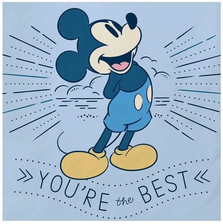 Obliečky do postieľky Mickey Mouse si Najlepší  100x135/40x60 cm