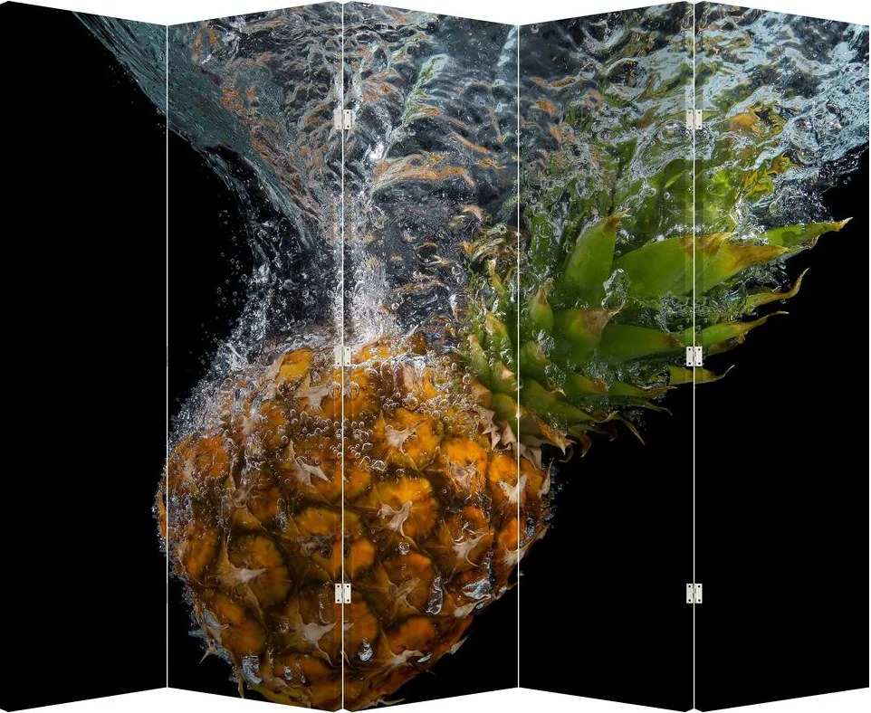 Paraván - Ananás vo vode (210x170 cm)