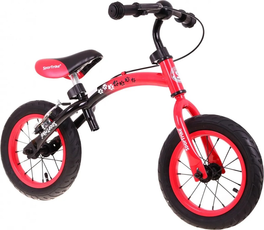 Ramiz Detské odrážadlo Boomerang SporTrike červené nácvik jazdy + variabilný rám