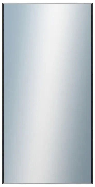 DANTIK - Zrkadlo v rámu, rozmer s rámom 60x120 cm z lišty Hliník šedá (7002006)