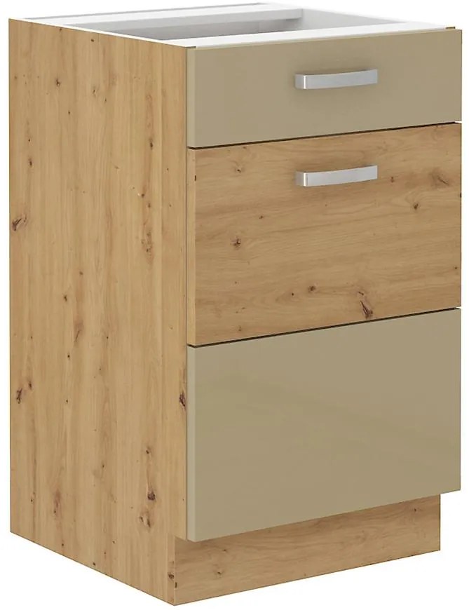 Skrinka do kuchyne Artisan cappuccino lesk 50D 1F 1S