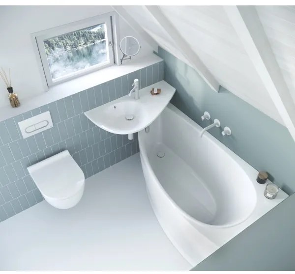 Ravak CH01000000 - Rohová vaňa AVOCADO 160x75 cm akrylát/biela