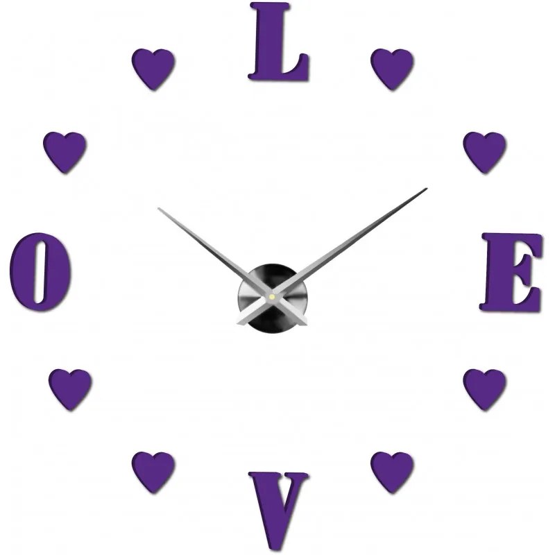 Moderné nalepovacie nástenné hodiny | 3D hodiny 12S011-Wanduhr
