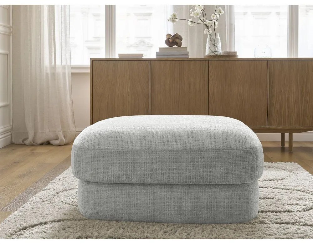 Svetlosivá ženilková podnožka Leonore – Bobochic Paris