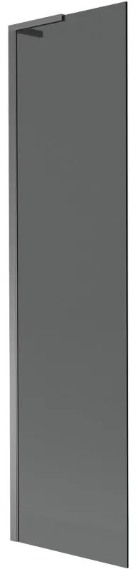 Mexen Next L, 1-krídlová vaňová zástena 50 x 150 cm, 6mm šedé sklo, grafitový profil, 895-050-000-03-40-95