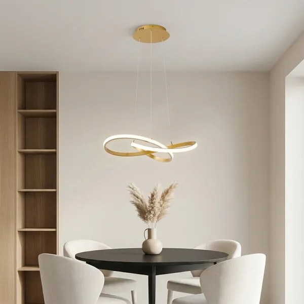 BRILAGI - LED stmievateľný luster na lanku INFINITY LED/55W/230V 50x50 cm zlatý + DO
