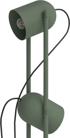 Eglo 44137 - Stojacia lampa TILSTON 2xE14/8W/230V zelená