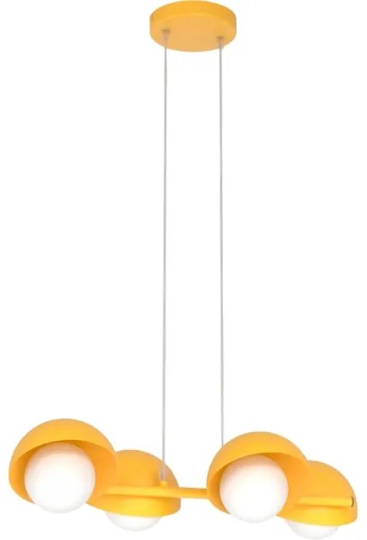 Závesné svietidlo na lanku BOOM 4xG9/8W/230V oranžové