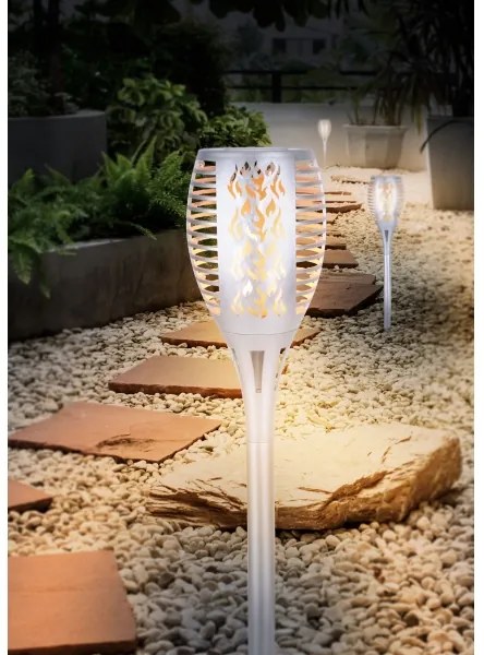 Globo 33077S - LED Solárne svietidlo SOLAR LED/3,6W/3V 1800K IP44 chróm