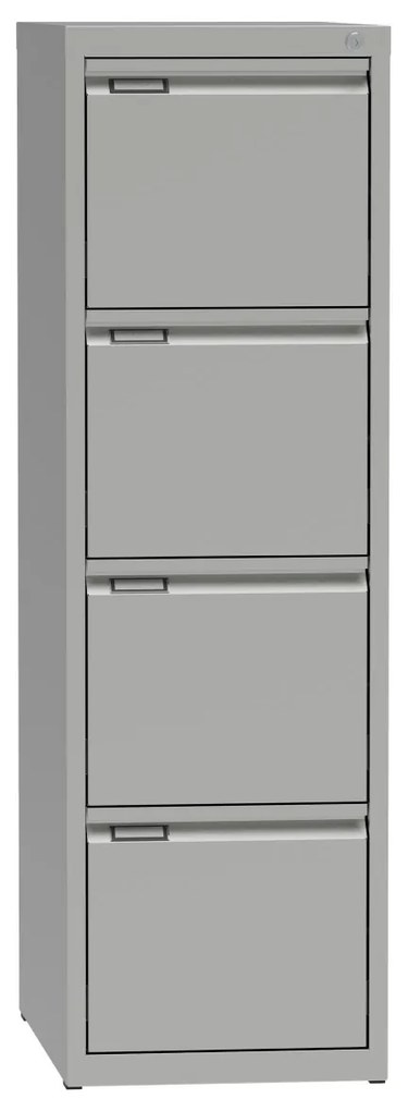 Kovová kartotéka A4, 4 zásuvky, sivá