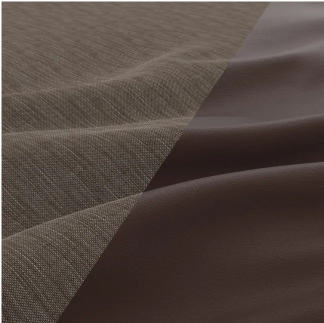 Trojmiestna rozkladacia sedačka LUNA hnedá / cappuccino