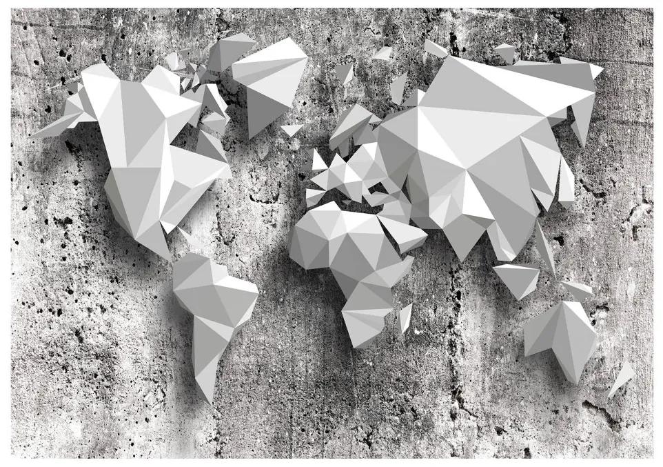 Samolepiaca fototapeta World Map Origami