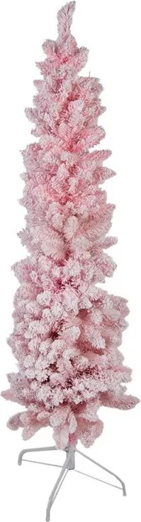 Ružový zasnežený umelý vianočný stromček Christmas Tree - 30*30*120 cm