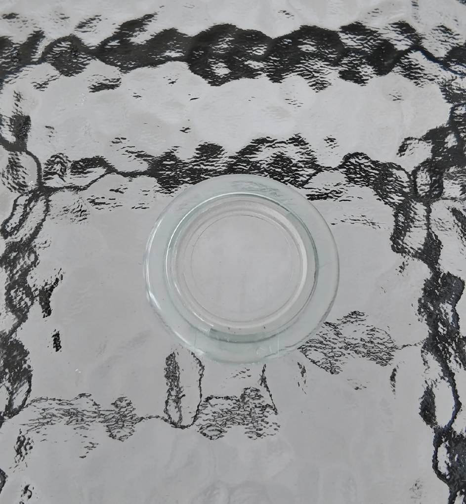 TRENDIE Záhradný stolík so sklom 80x80cm