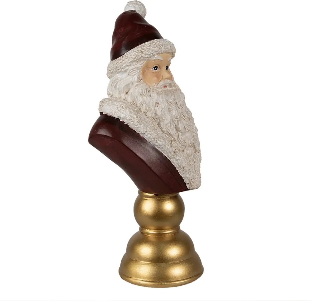 Vianočná dekorácia busta Santa - 19*15*40 cm