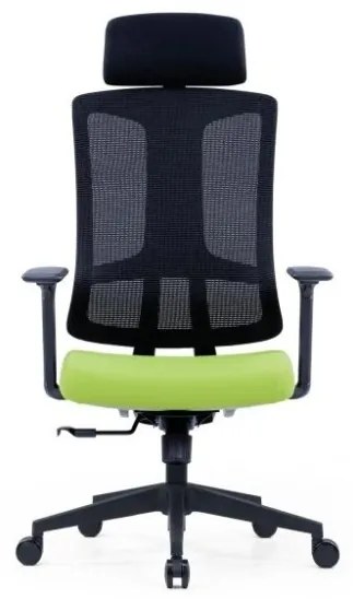 Kancelárska ergonomická stolička SLIDE — látka, sieť, viac farieb Červená
