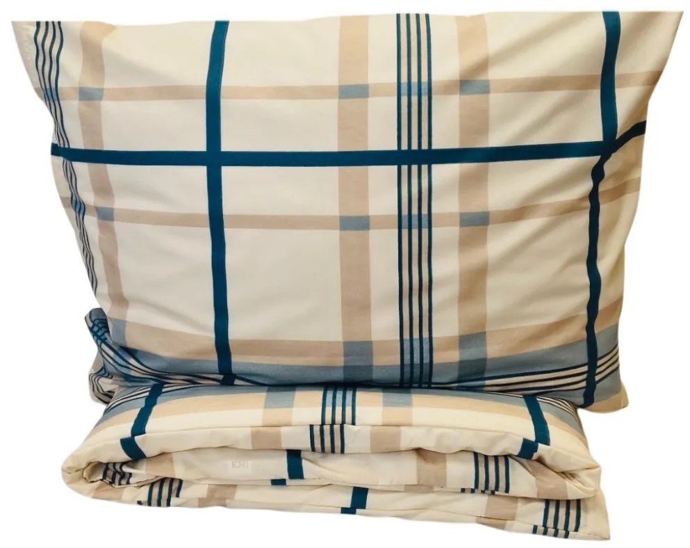 Obliečky bavlnené Wood hnedé 200x140cm+90x70cm TiaHome