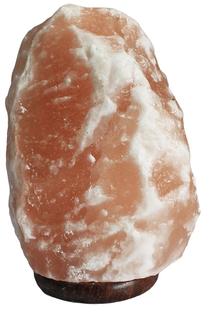 Himalájska soľná lampa s dreveným podstavcom 8-10kg